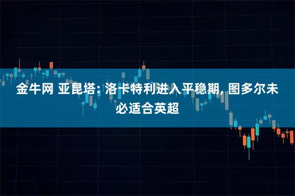 金牛网 亚昆塔: 洛卡特利进入平稳期, 图多尔未必适合英超